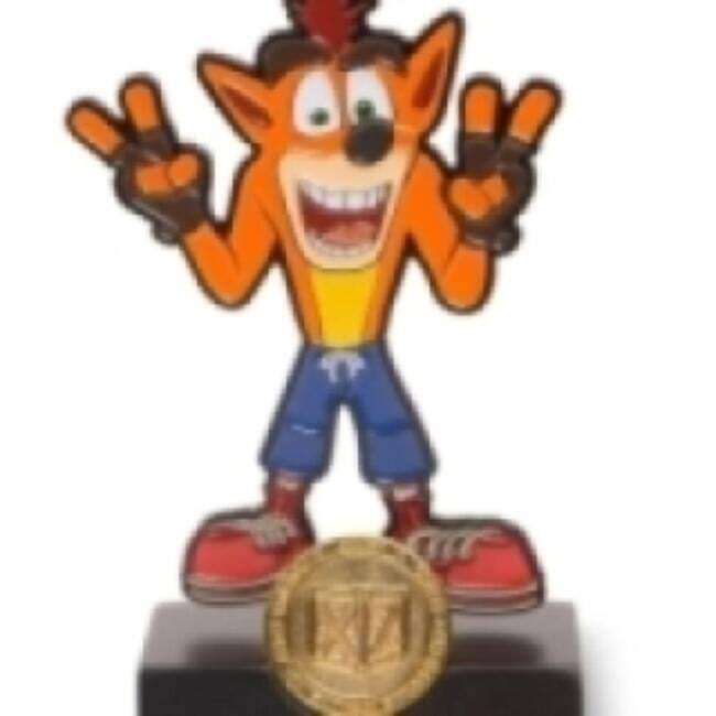 Front. PowerA - PowerA Heavy Metal Crash Bandicoot Statue - Crash Bandicoot. - RP (Rating Pending)