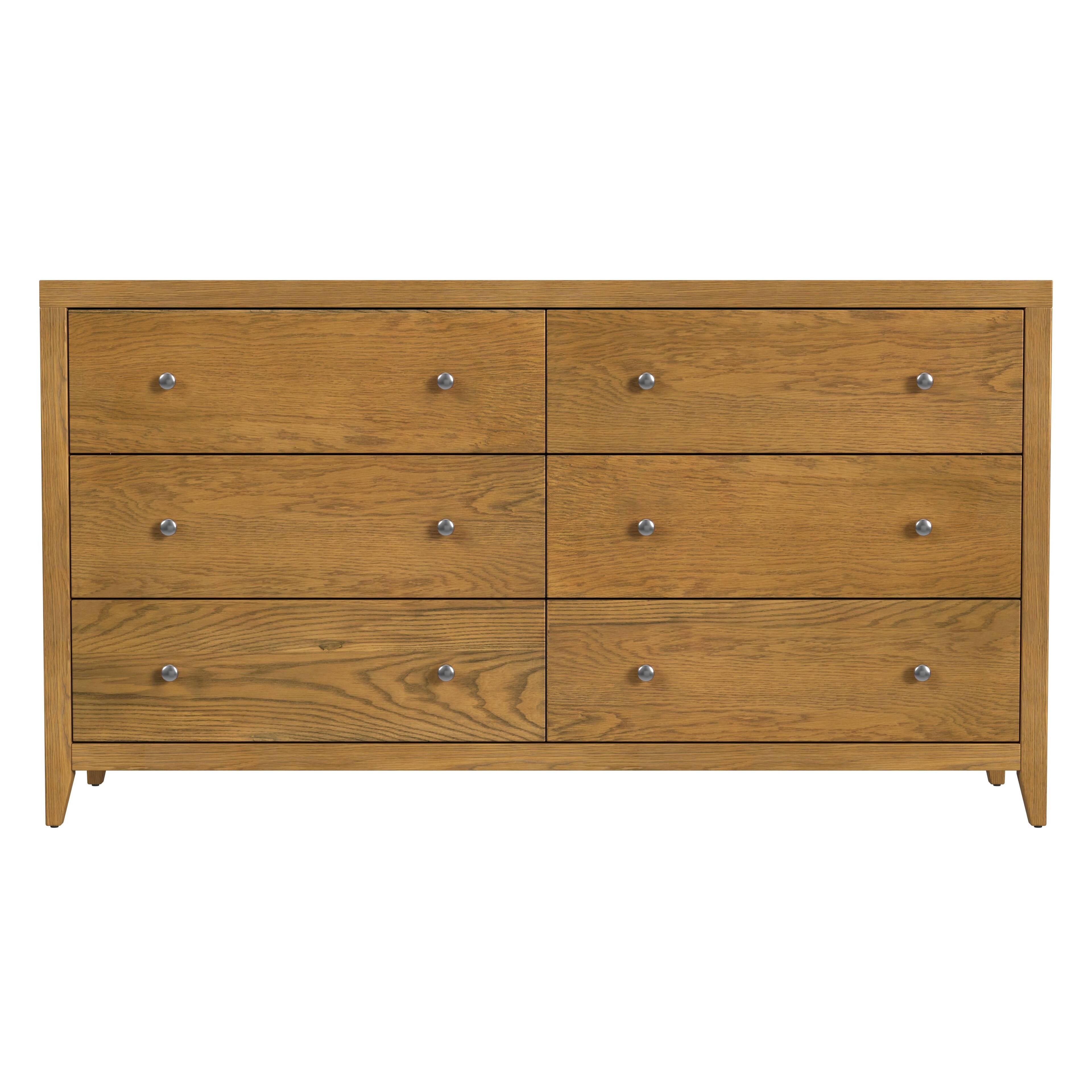 Alt View 3. Butler Specialty - Dana 60 in. W Rectangular Wood 6 Drawer Dresser - Natural.