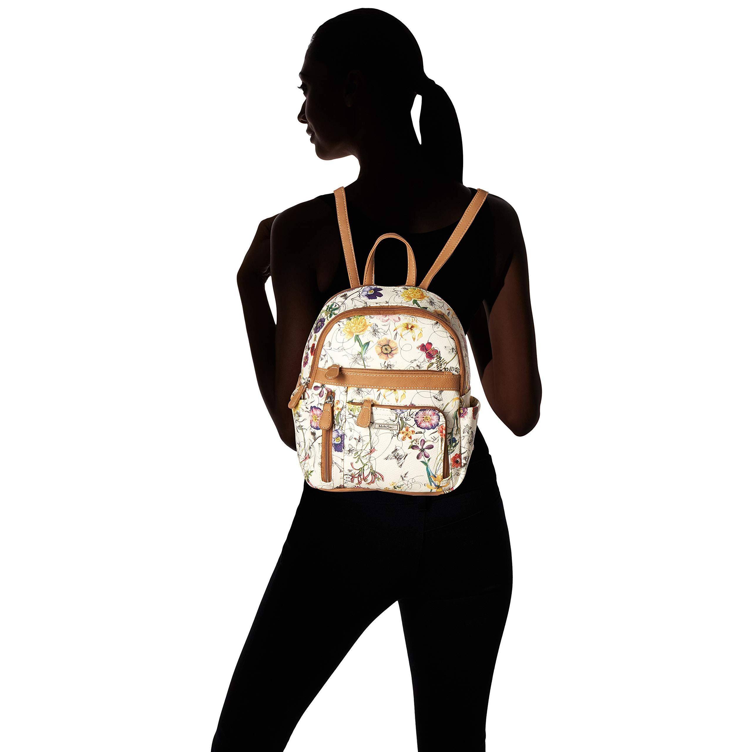 Alt View 1. Cozy Serene - Women's Adele Backpack  Vienna Floral One Size - Black.