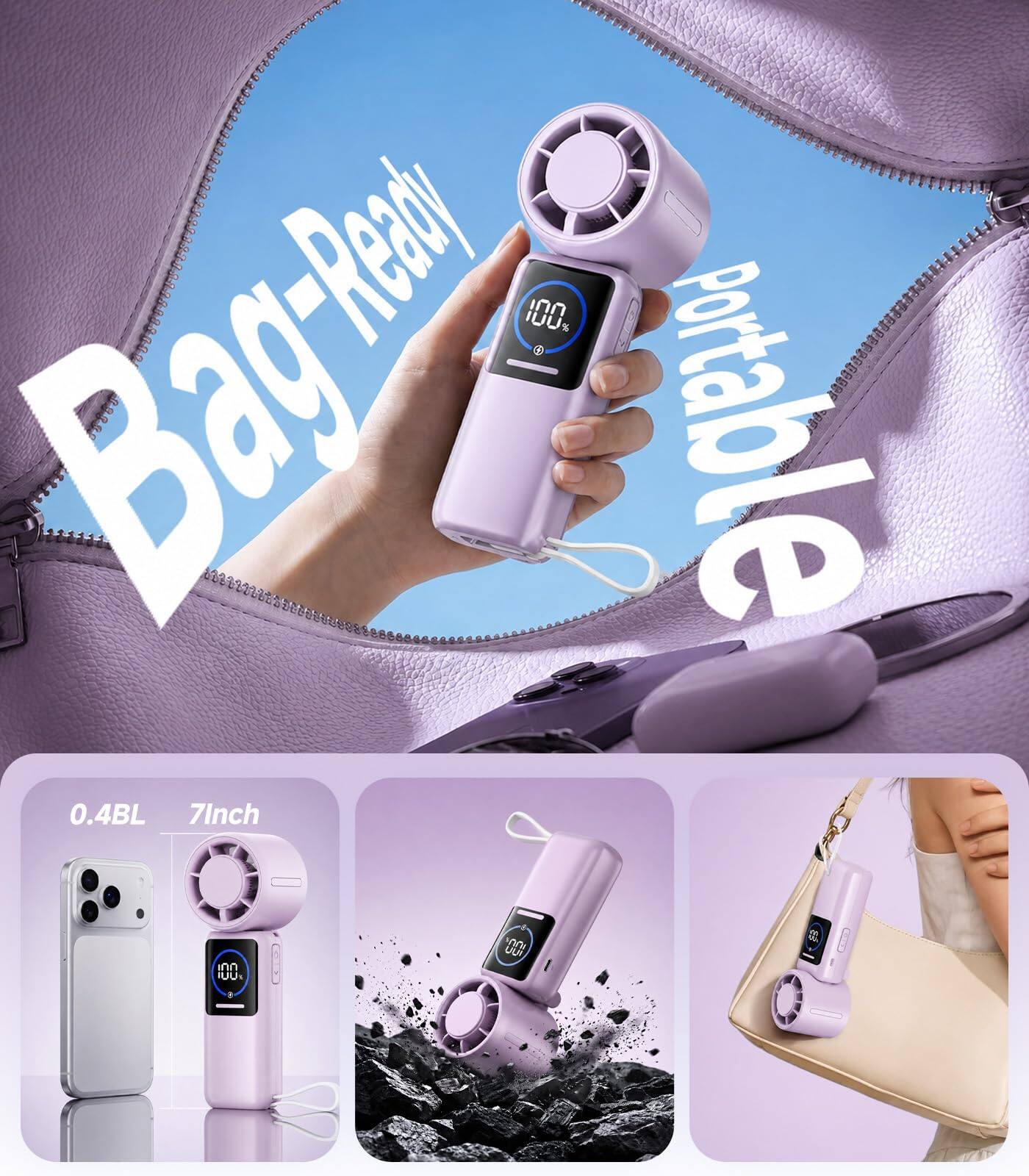 100% Bag-Ready Portable 0.4BL 7Inch