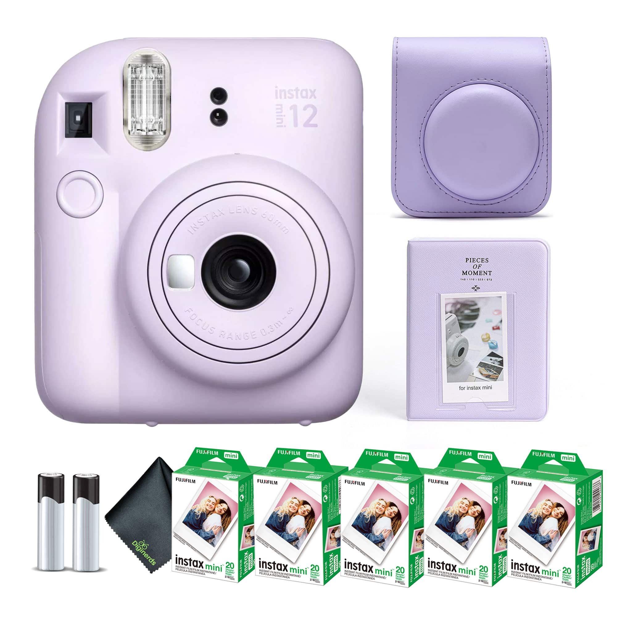 Fujifilm - INSTAX MINI 12 Instant Film Camera with Instant Film - Lilac Purple