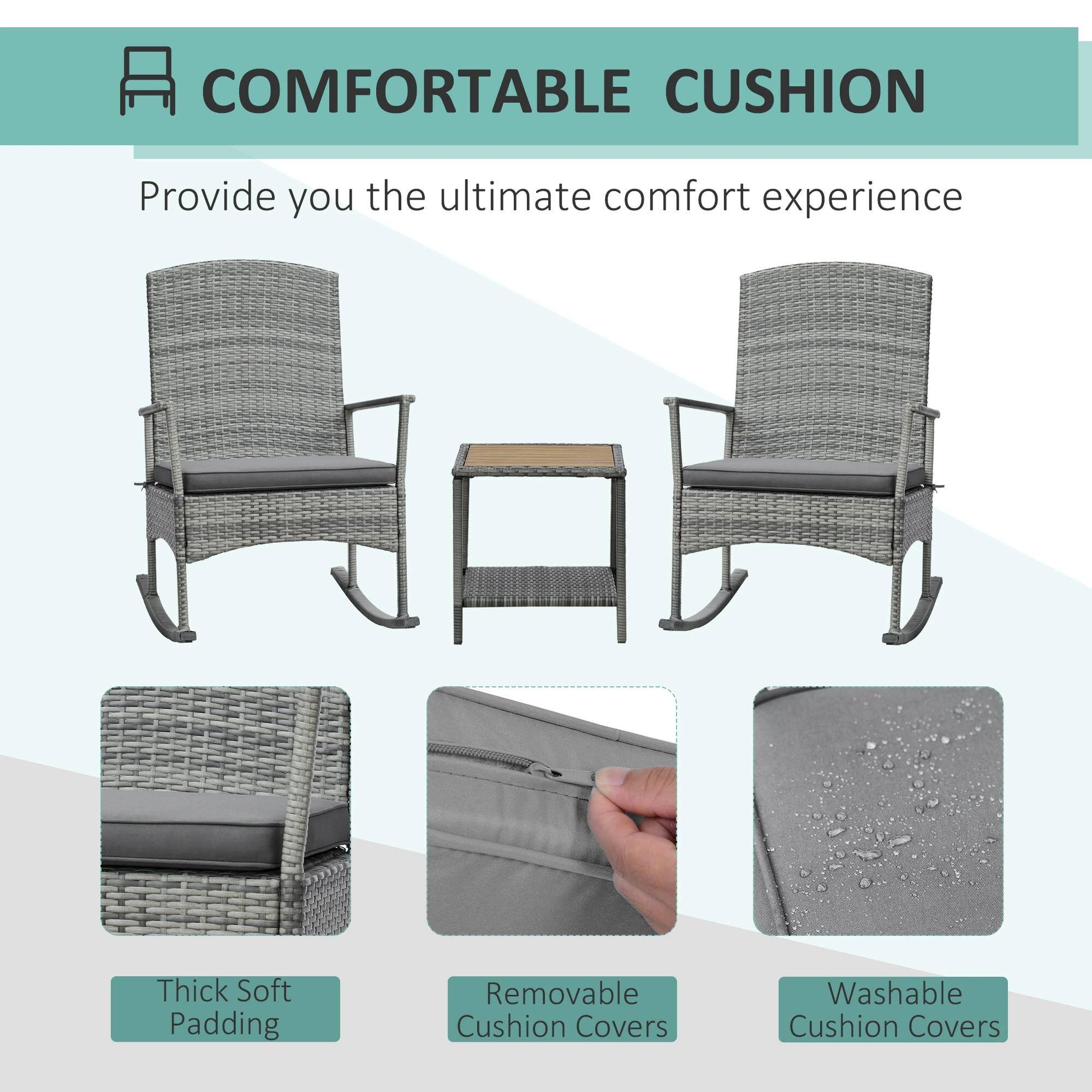 **COMFORTABLE CUSHION**

Provide you the ultimate comfort experience

- Thick Soft Padding
- Removable Cushion Covers
- Washable Cushion Covers