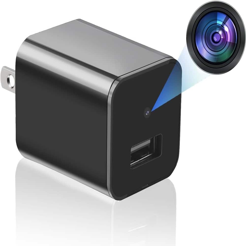 RTMB - Hidden Camera 1080P WiFi Spy Camera - Spy Cam with Night Vision & Motion Detection, Wireless Indoor - Black