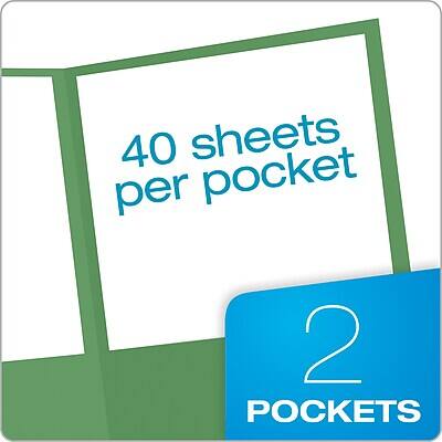 40 sheets per pocket  
2 pockets