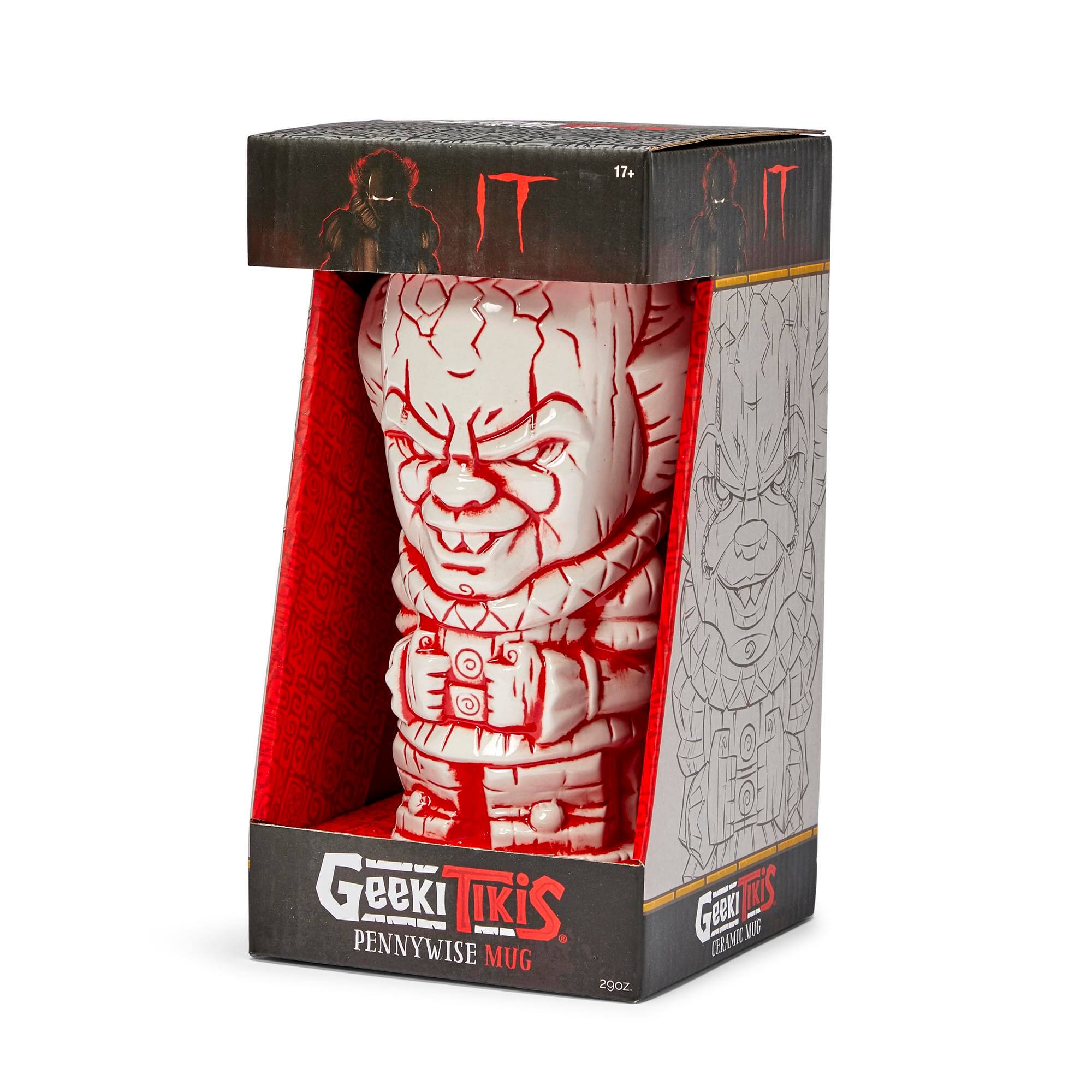 IT 17+ I - G Geeki Tikis - PENNYWISE MUG 29oz. - TTS Geen CERAMIC MUG