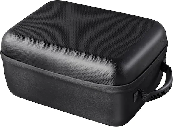 Front. Hisense - Hard Portable Storage Case, for Hisense C1 4k Triple Color Laser Projector, Carrying Bag for Projector and Accessories - Black.