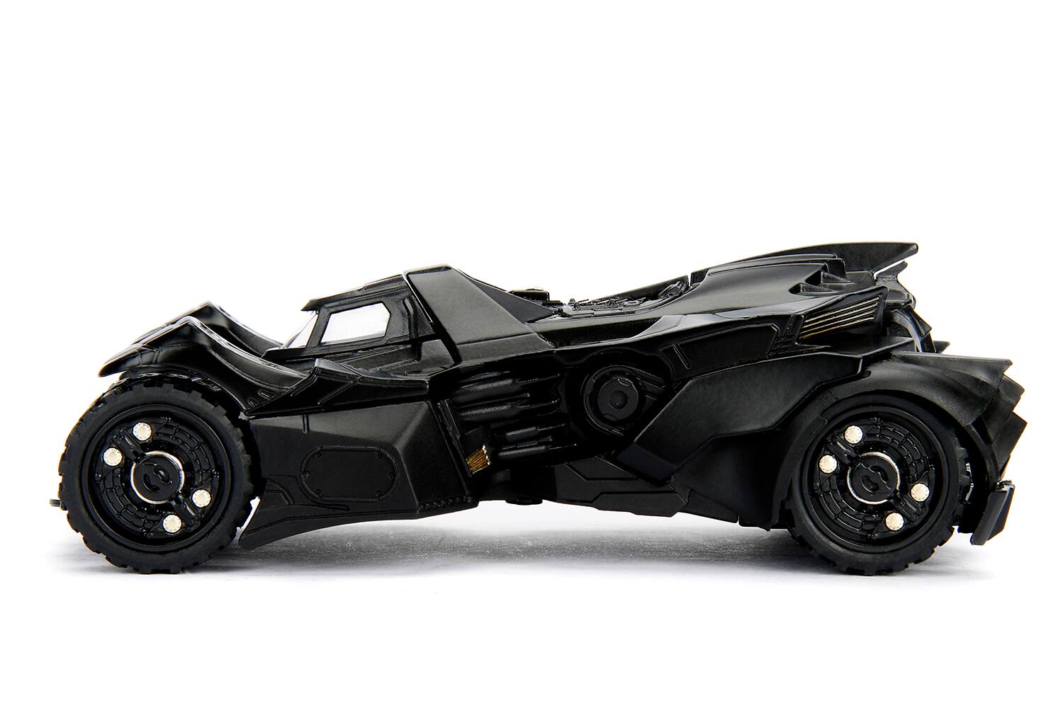 Angle. Jada - Batmobile Black "Batman: Arkham Knight" (2015) Video Game "Hollywood Rides" Series 1/32 Diecast Model Car by Jada - Black.