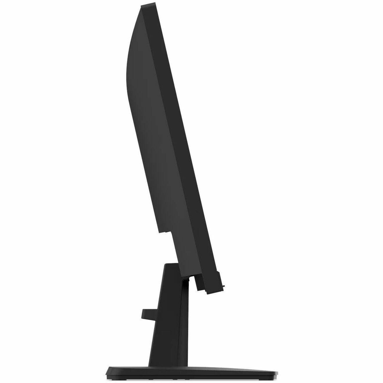 Alt View 2. Lenovo - Lenovo ThinkVision S22-4e 22" Class Full HD LED Monitor - 16:9 - Raven Black - 21.5" Viewable - In-plane Switching (IPS) - Raven Black.