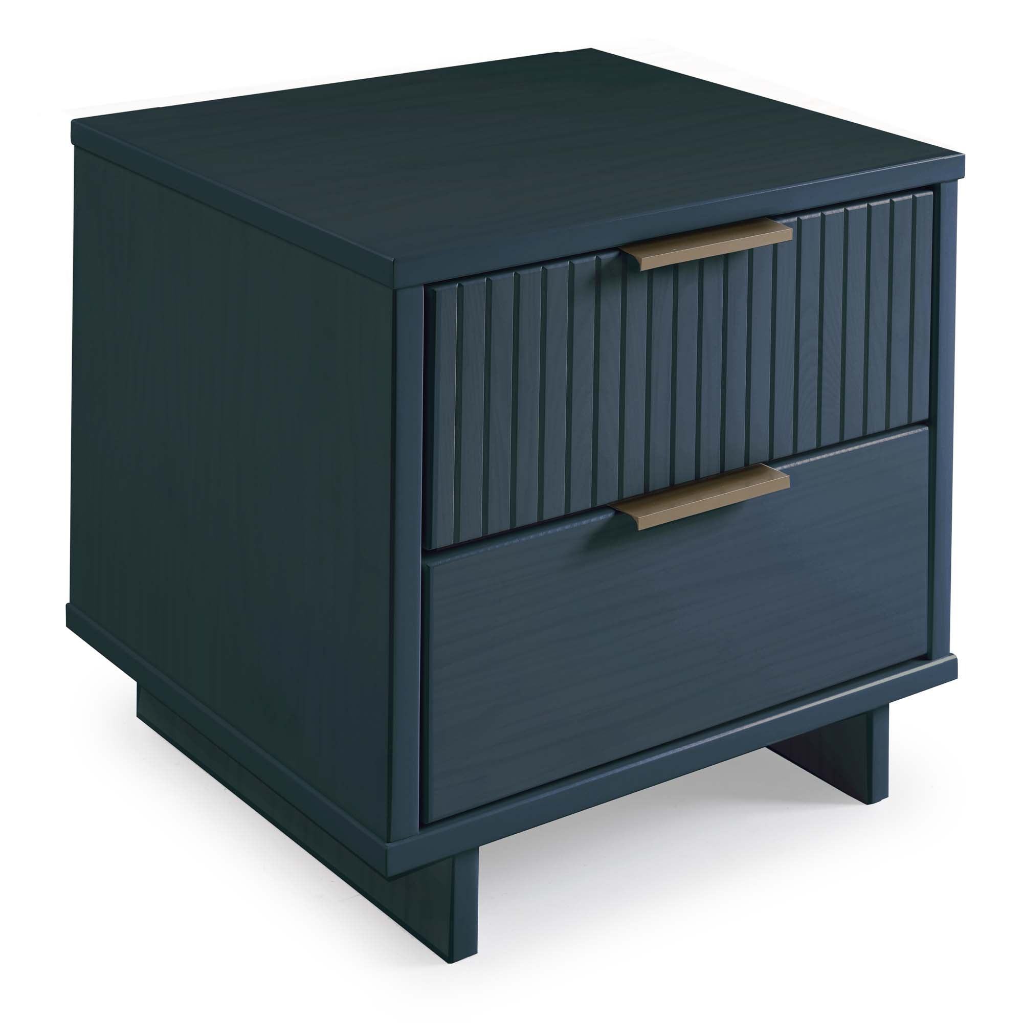 Alt View 4. Manhattan Comfort - Granville Modern 18" Nightstand - Midnight Blue.