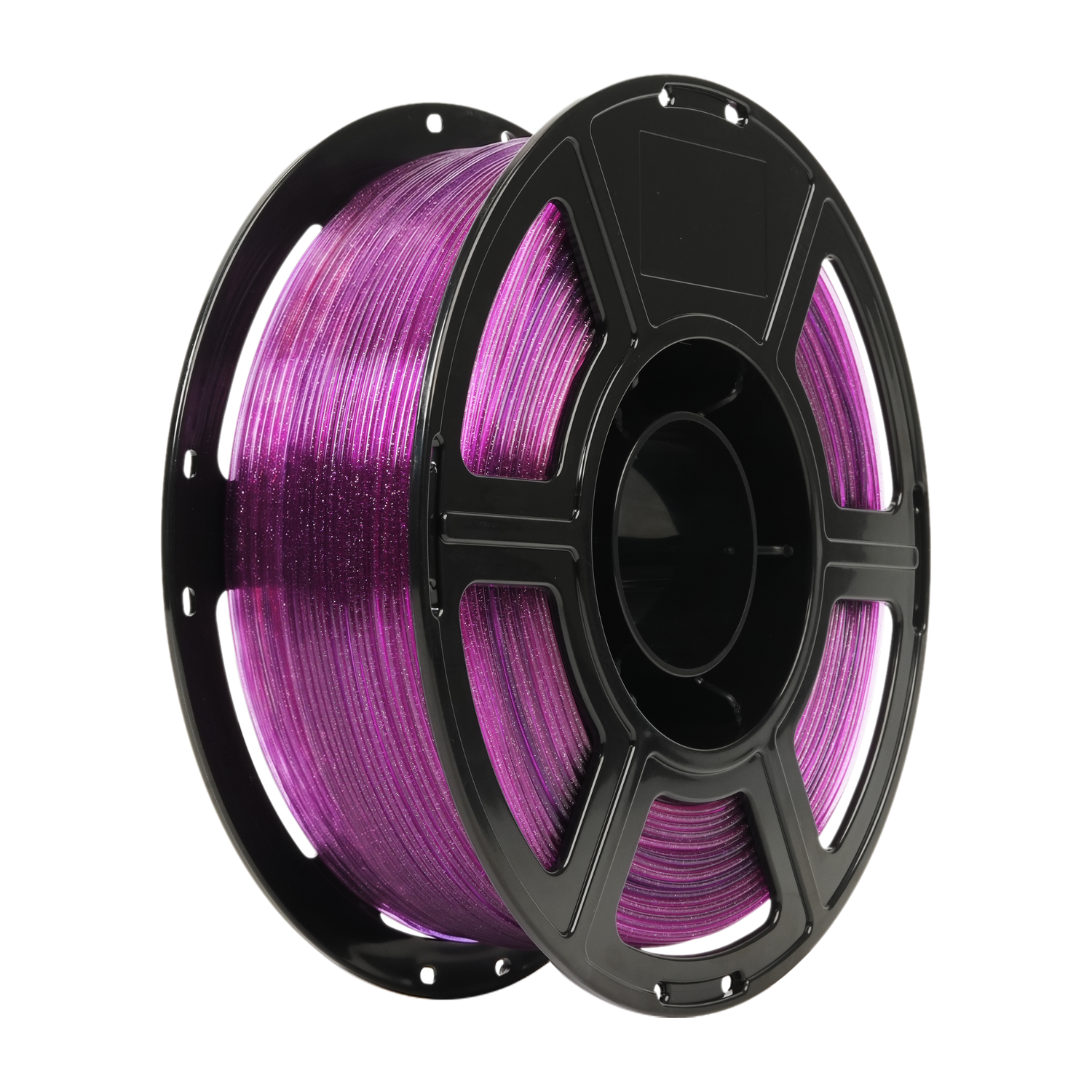 Alt View 4. Flashforge - PLA Crystal Rainbow 3D Printer Filament-1.75mm-1kg (2.2 lbs) Spool - Deep Sea Realm.