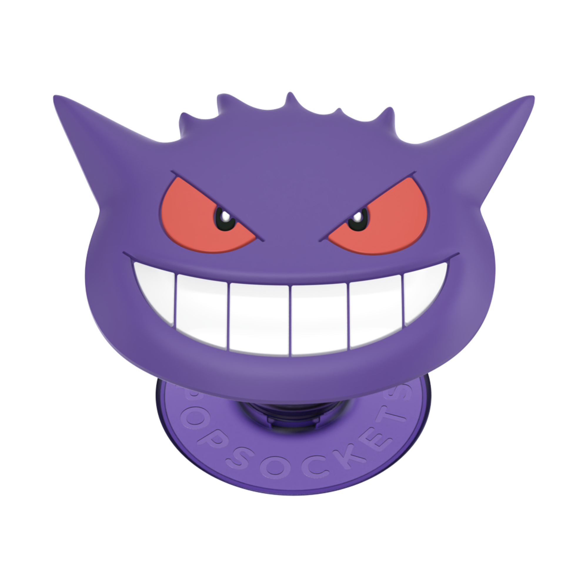 Angle. PopSockets - Adhesive PopGrip Universal Grip & Stand for Cell Phones - Pokemon - Gengar Face.