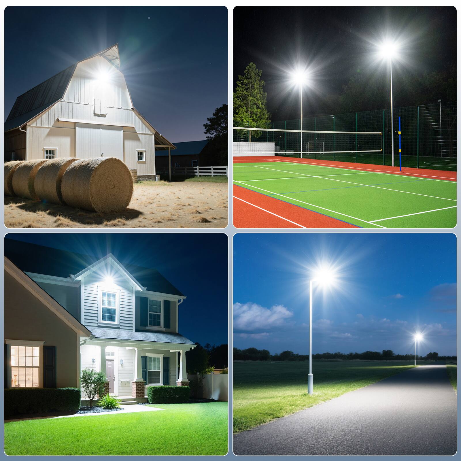 Alt View 3. Adewalk - Solar Street Light with Motion Sensor & Dusk to Dawn, IP67 Waterproof Commercial Lights Outdoor for Parking Lot, 2 Pack - Black.