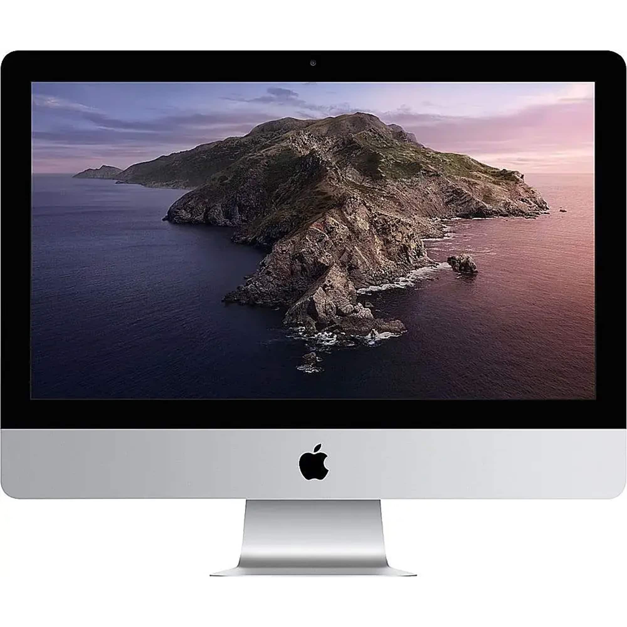 Front. Apple - Certified Refurbished 21.5" iMac with Retina 4K Display - Intel Core i5 3.0 GHz - 8GB Memory - 1TB HDD (2019) - Silver.