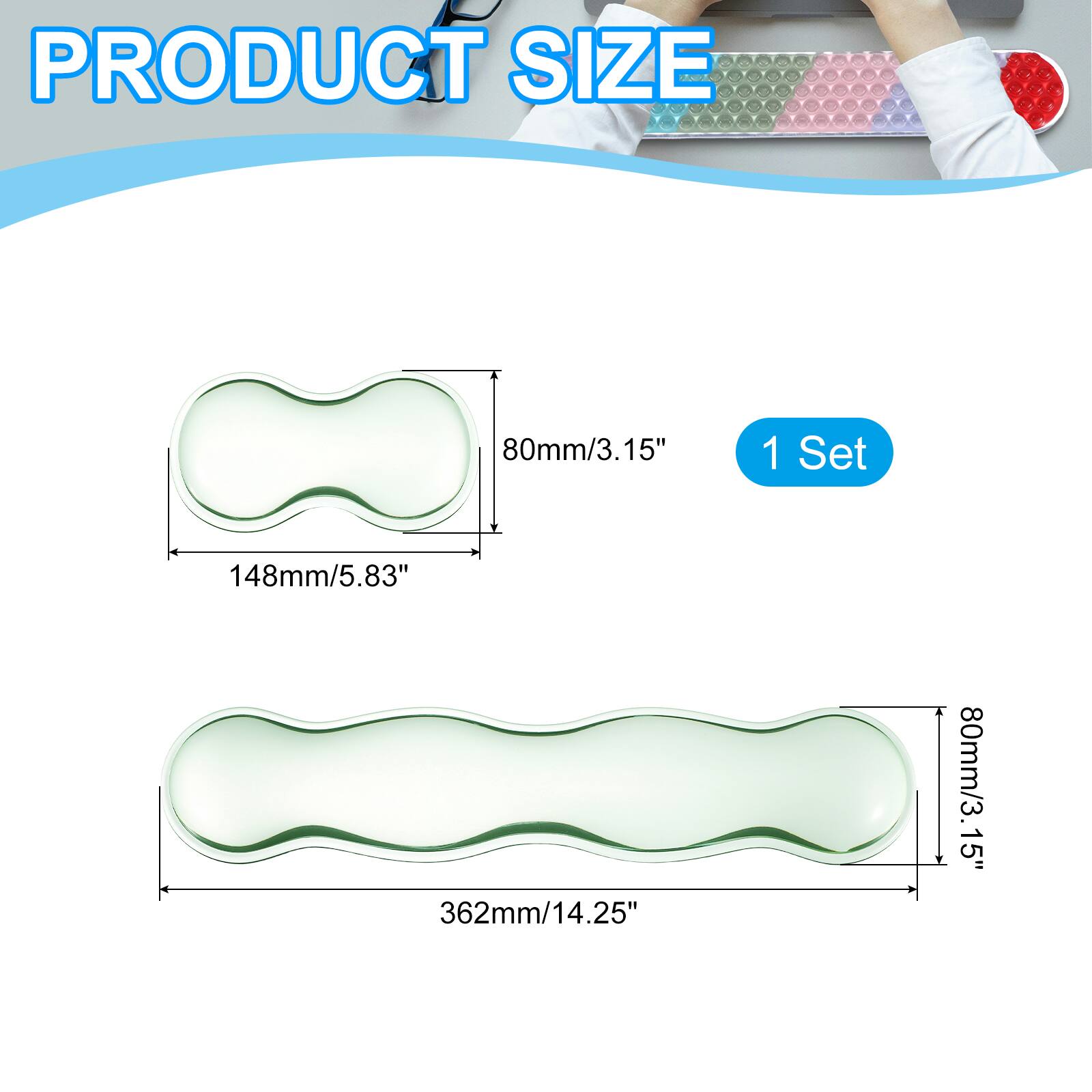 PRODUCT SIZE

1 Set

80mm/3.15"

148mm/5.83"

362mm/14.25"