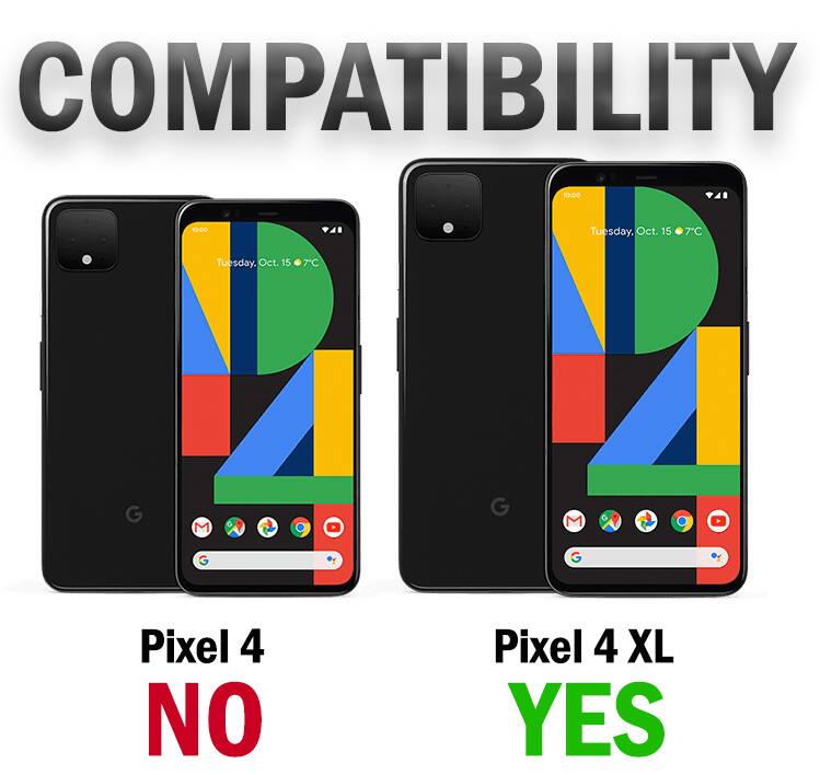 COMPATIBILITY

ROUDO 10:00 Tuesday, Oct. 15 7C

Pixel 4 NO
Pixel 4 XL YES