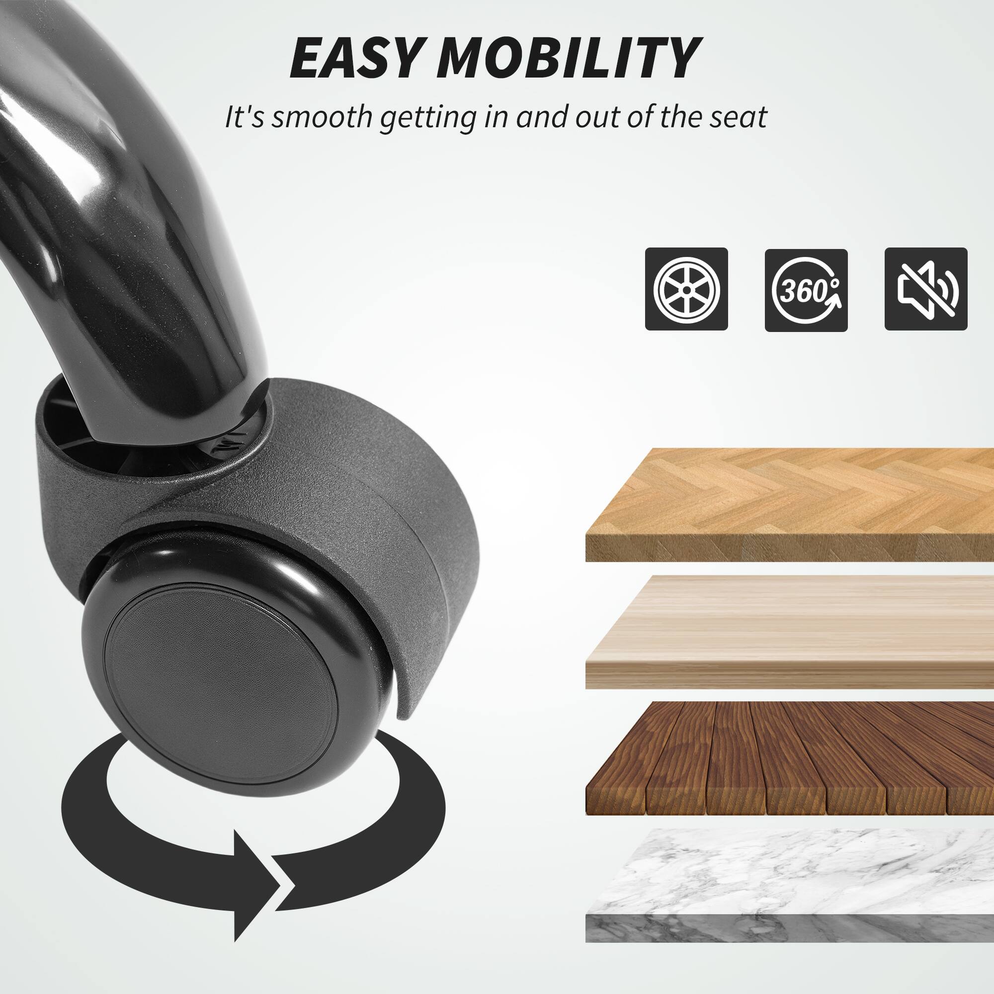 EASY MOBILITY  
It's smooth getting in and out of the seat