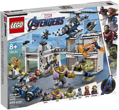 LEGO Marvel Avengers Ages/edades 8+ 76131 Avengers Compound Battle 699 pcs/pzs