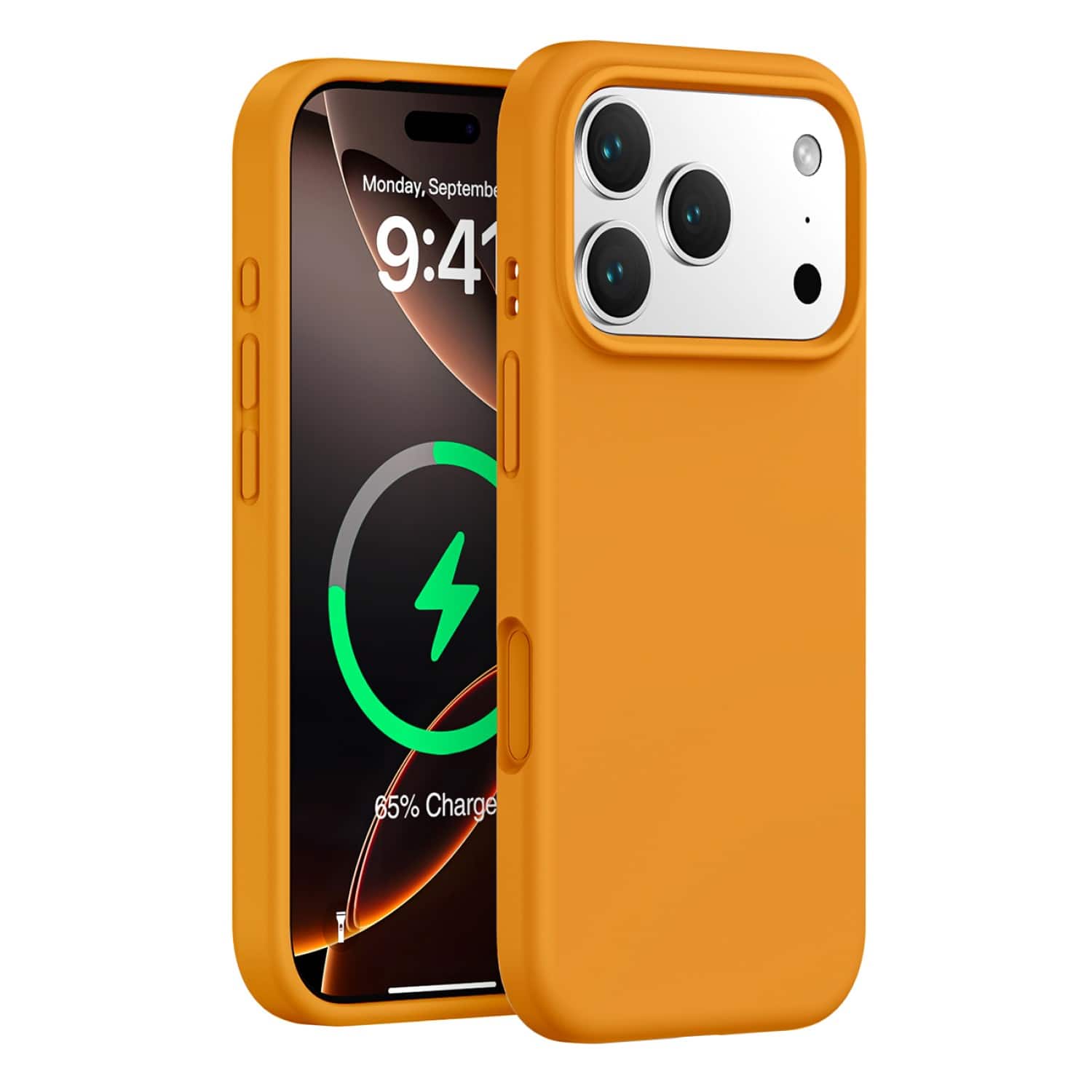 SaharaCase - Apple iPhone 17 Pro Max Silicone Case | Compatible with Magsafe | Smooth Finish | Venture Series - Blazing Orange