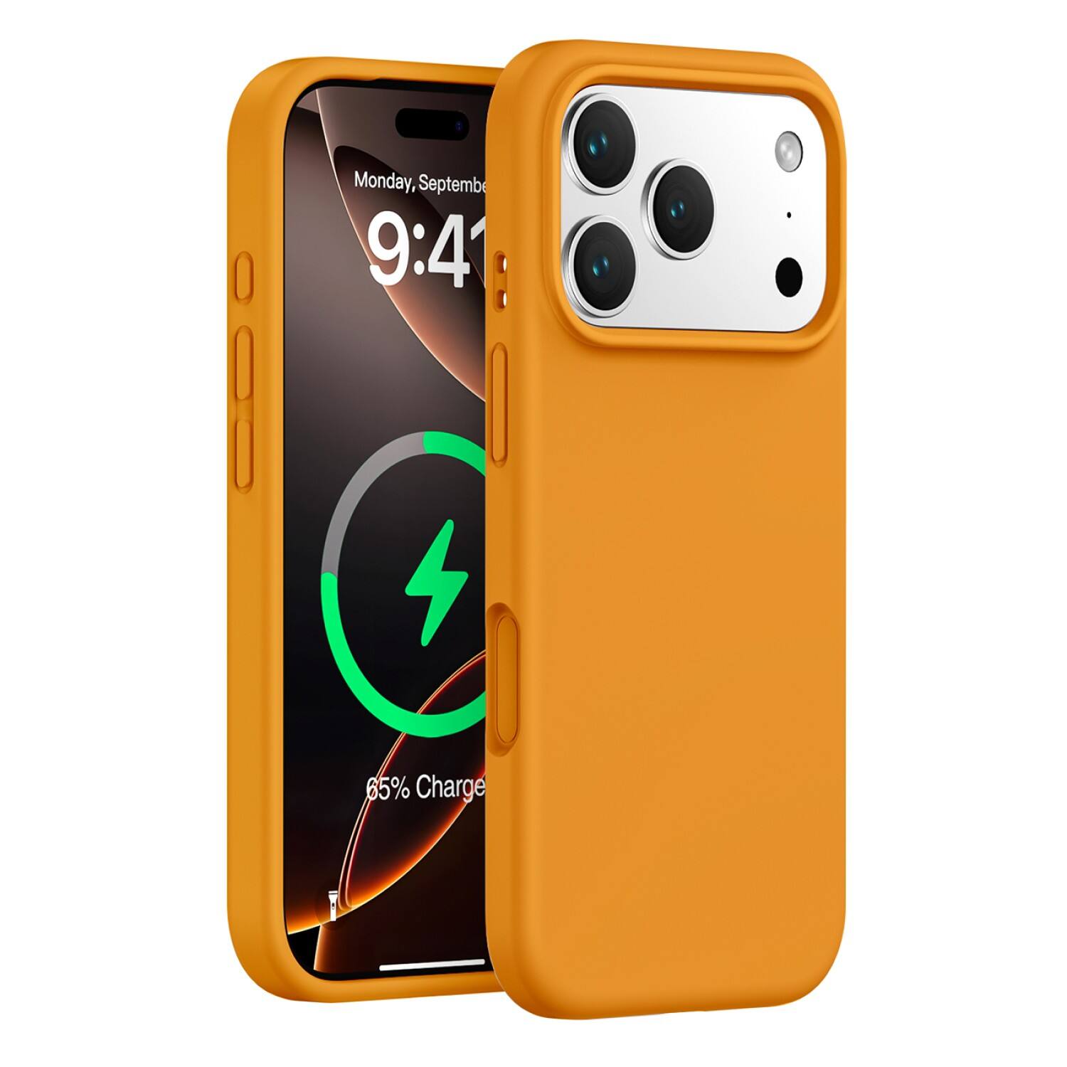 SaharaCase - Apple iPhone 17 Pro Max Silicone Case | Compatible with Magsafe | Smooth Finish | Venture Series - Blazing Orange