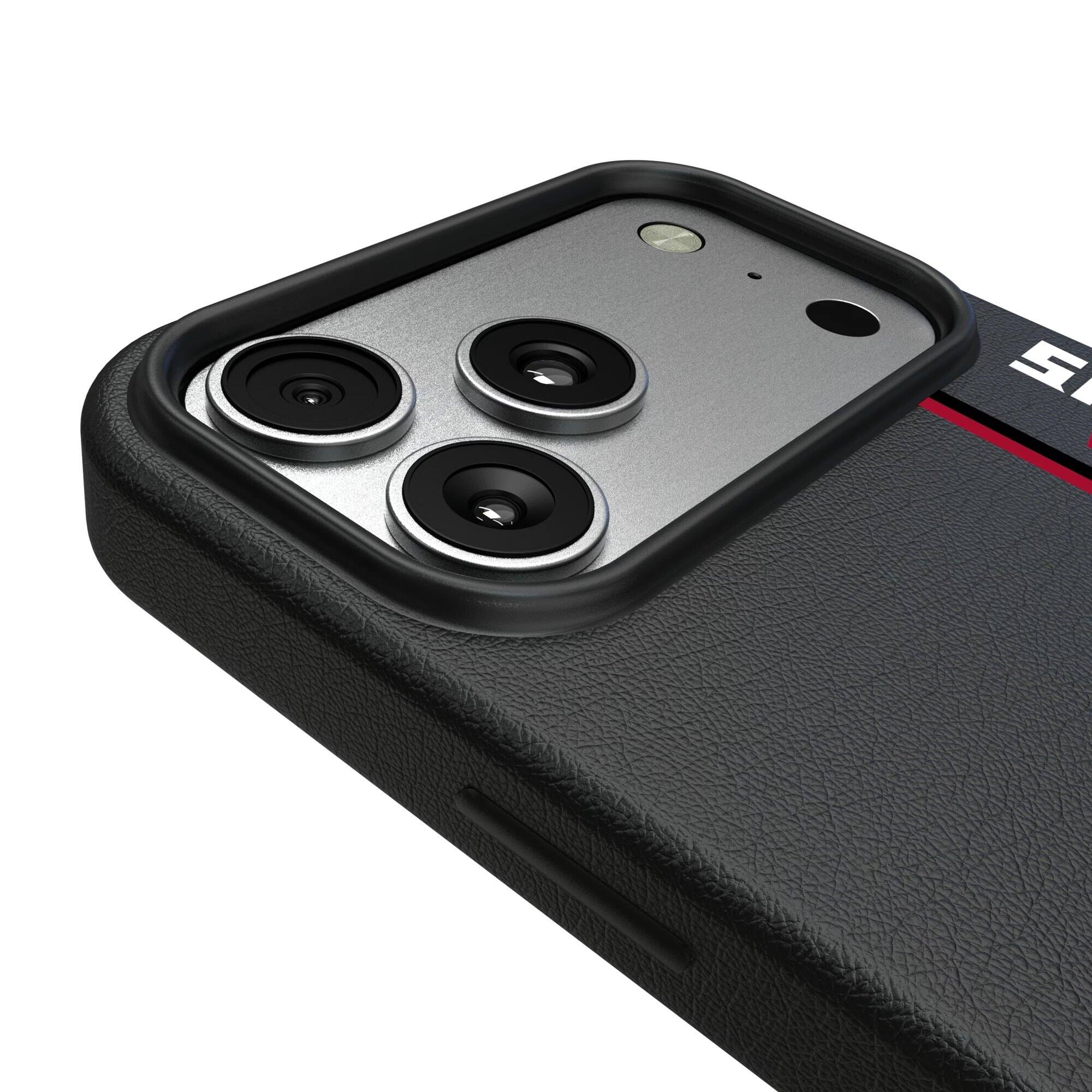 Alt View 2. Keyscaper - Atlanta Falcons iPhone Magnetic Bump Case - 15 - Black.