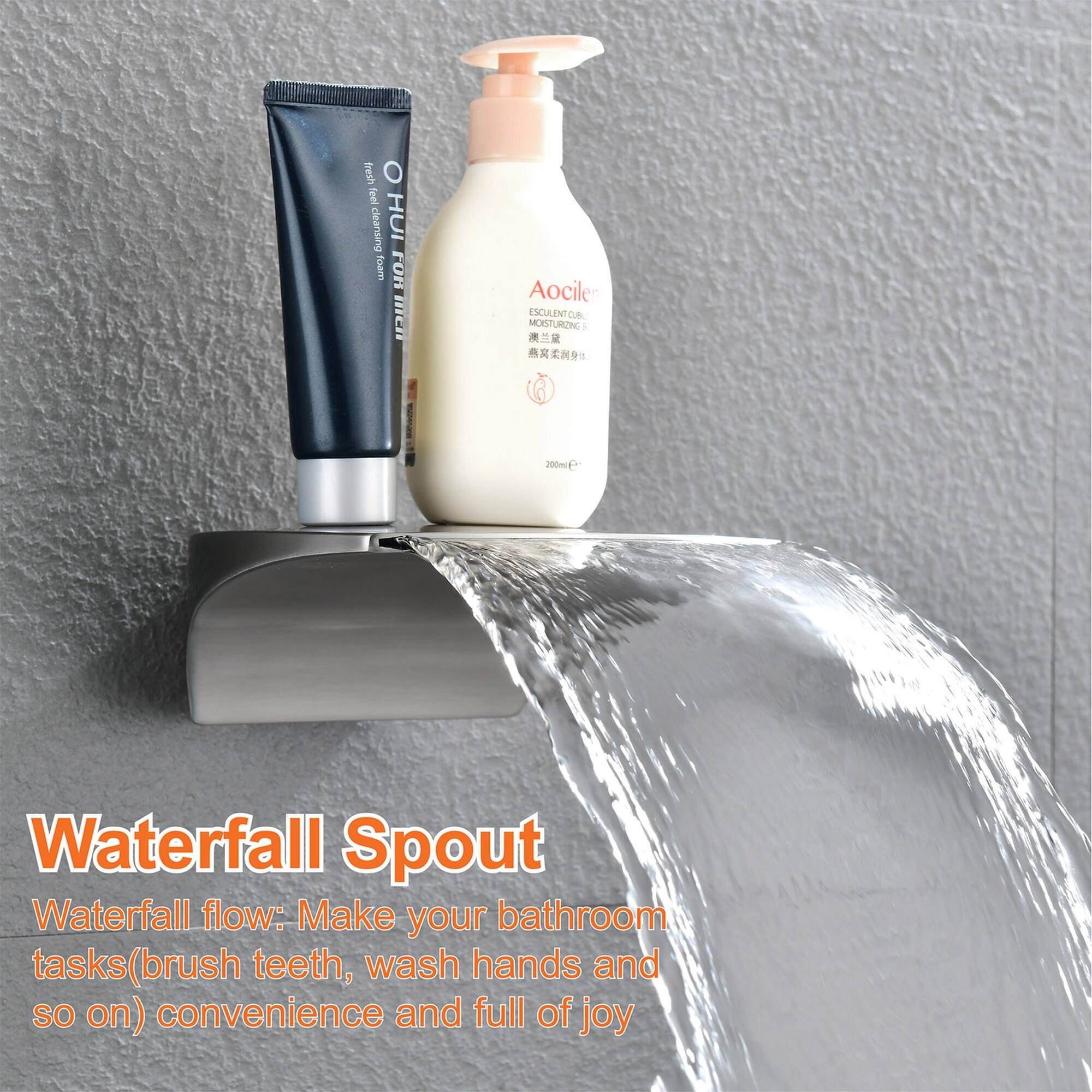 fresh O feel HUI G ron mer Aociler ESCULENTCUA CUR MOISTURZING 200mL Waterfall Spout Waterfall flow: Make your bathroom tasks(brush teeth, wash hands and so on) convenience and full of joy

Waterfall Spout
Waterfall flow: Make your bathroom tasks(brush teeth, wash hands and so on) convenience and full of joy