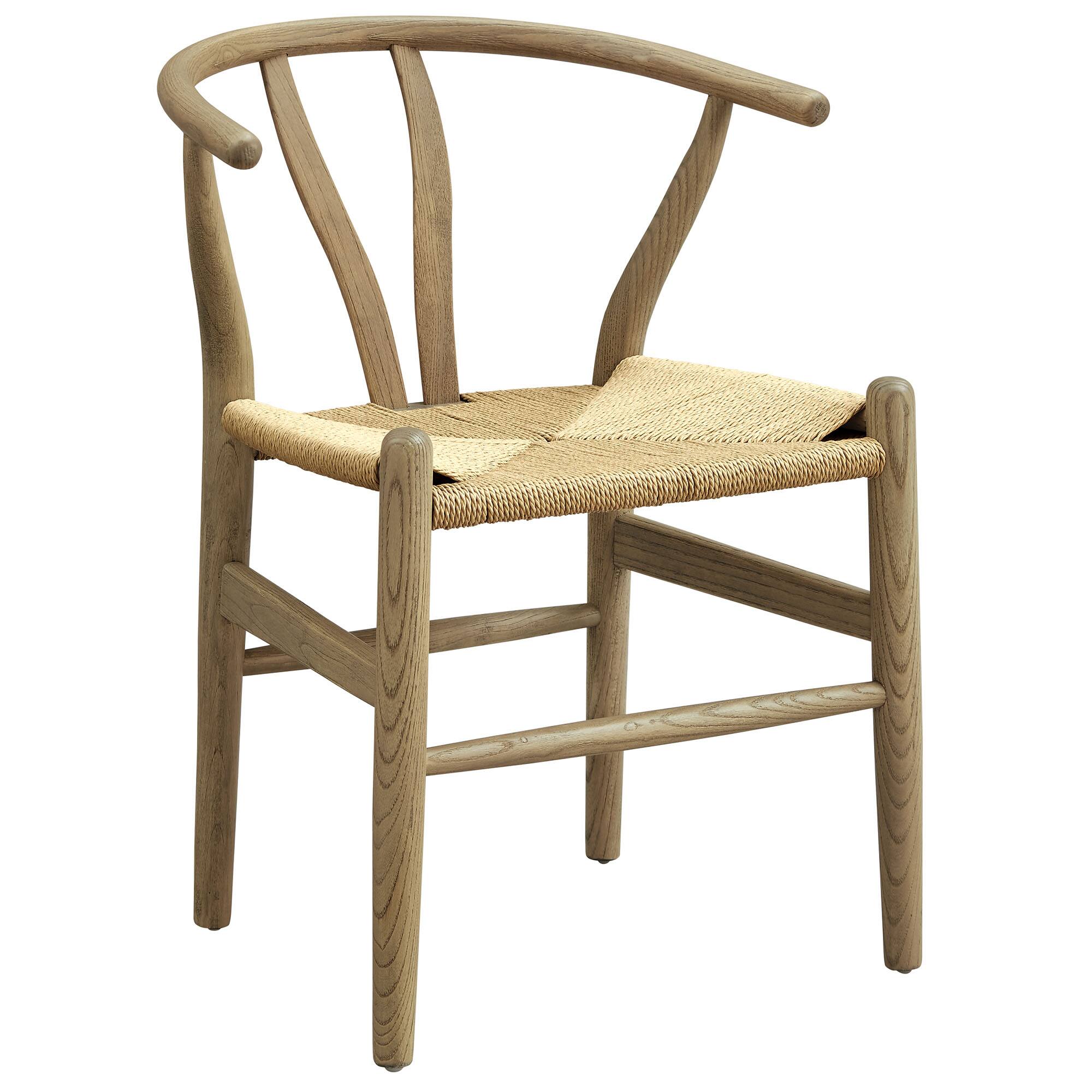 Amish 29" Wood Dining Chair by Modway - Gray