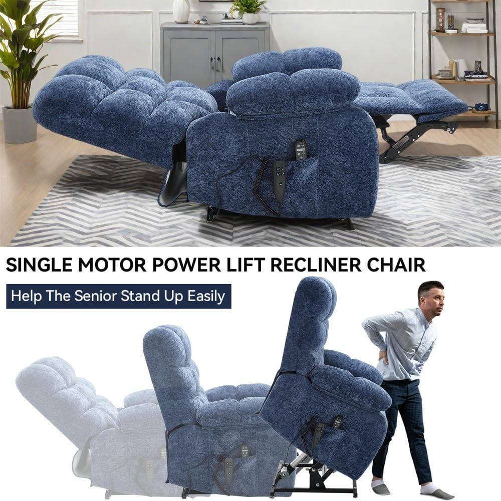SINGLE MOTOR POWER LIFT RECLINER CHAIR  
Help The Senior Stand Up Easily