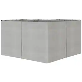 Outsunny - x 13.1' Gazebo Sidewall Set with Hooks/C-Rings - Light Gray