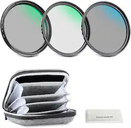 Neewer - 46mm UV/CPL/ND4 3-Pack + Case