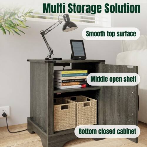 Multi Storage Solution  
Smooth top surface  
Middle open shelf  
Bottom closed cabinet