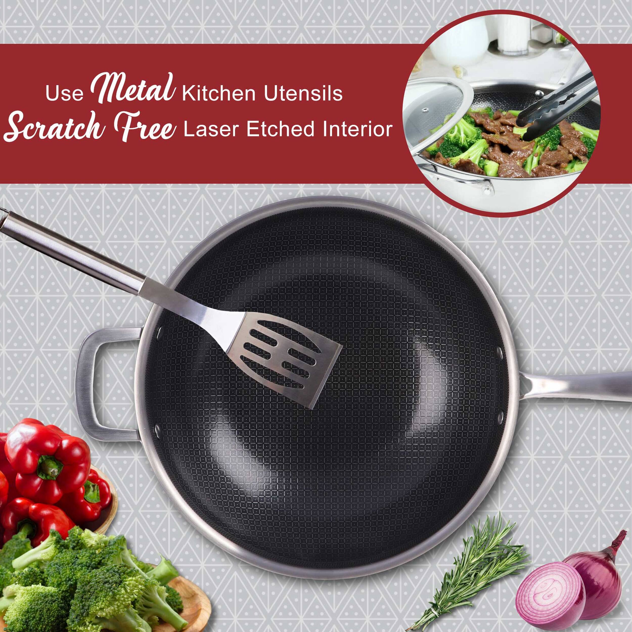 Use Metal Kitchen Utensils Scratch Free Laser Etched Interior