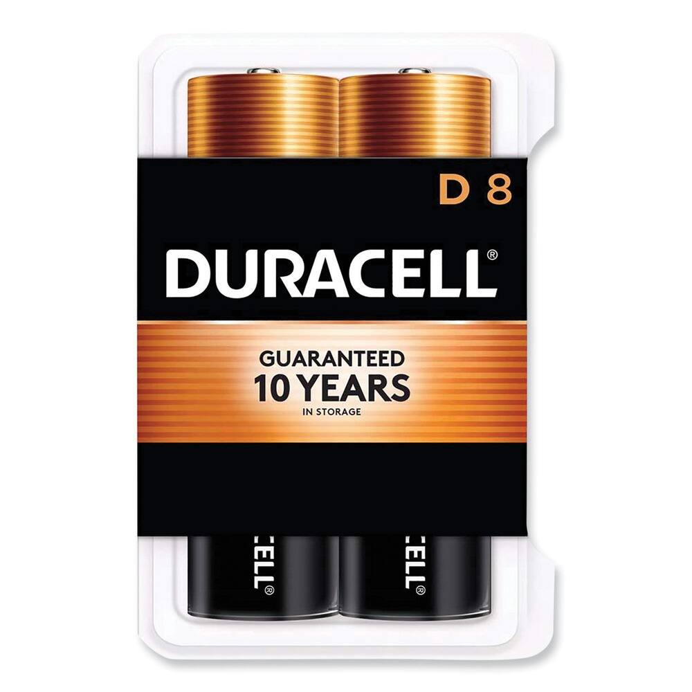 D 8  
DURACELL  
GUARANTEED 10 YEARS IN STORAGE