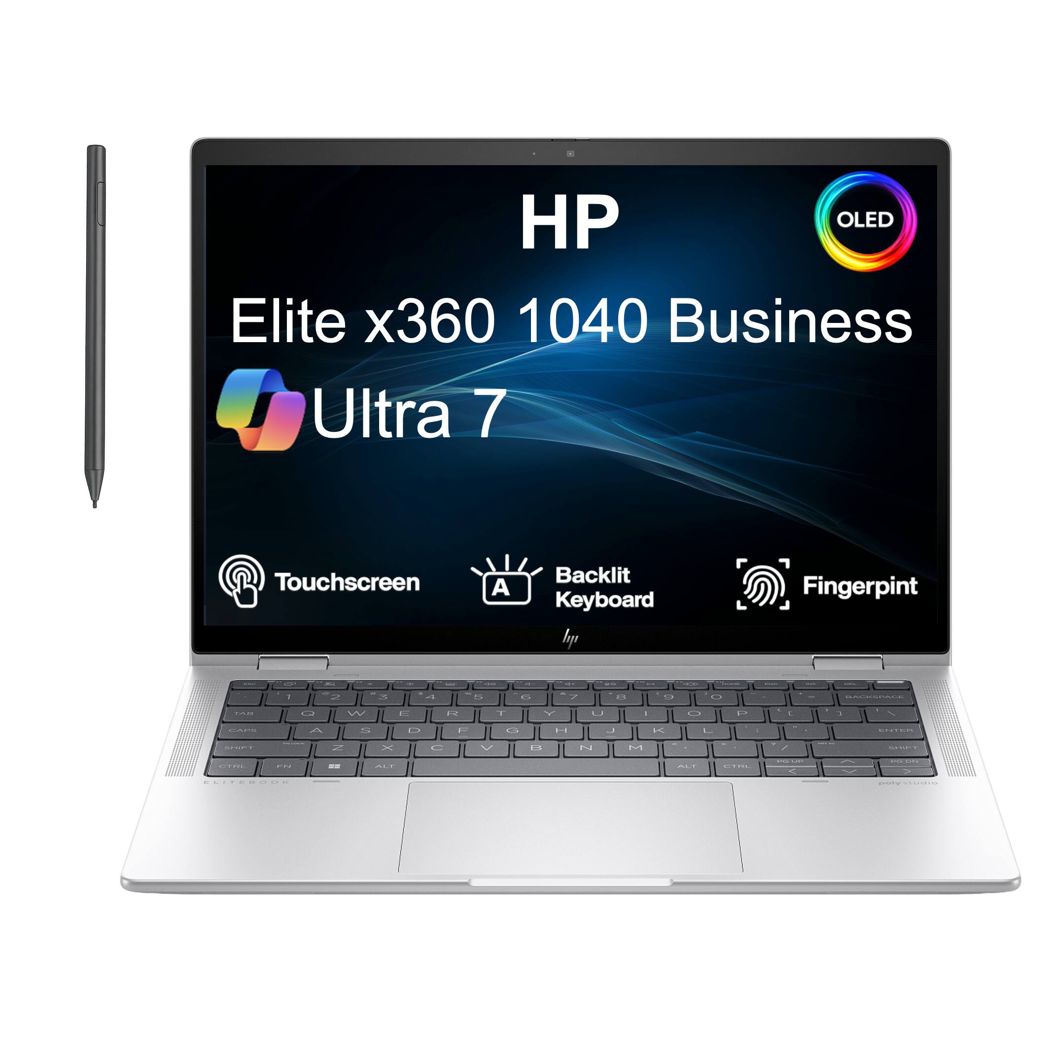 HP OLED Elite x360 1040 Business Ultra 7 Touchscreen A Backlit Keyboard Fingerprint