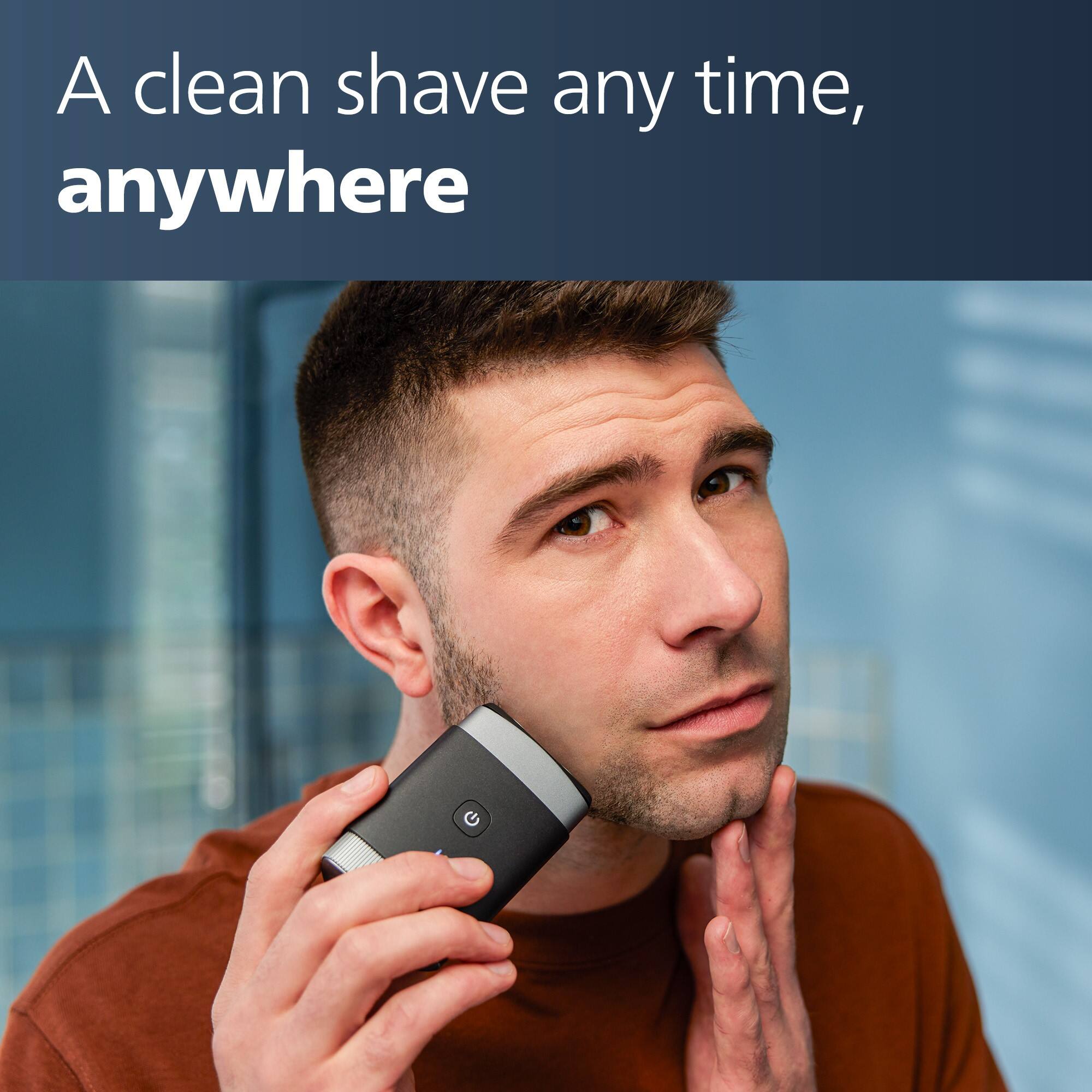 A clean shave anytime, anywhere.