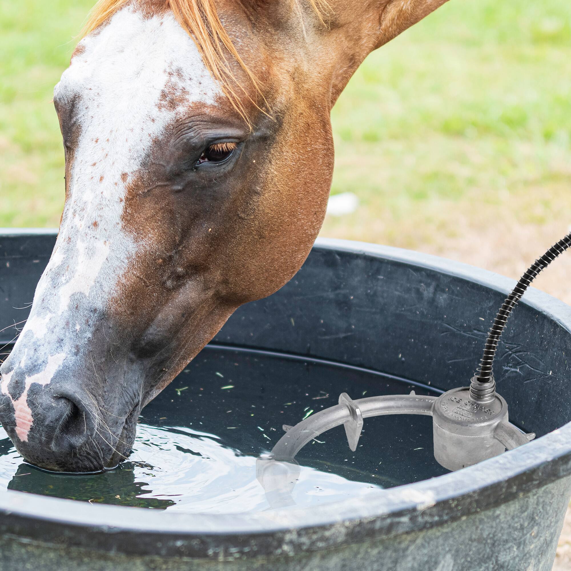 Alt View 5. Farm Innovators - Farm Innovators Ice Chaser Cast Aluminum Submergible Tank De-Icer with Protector - SILVER.