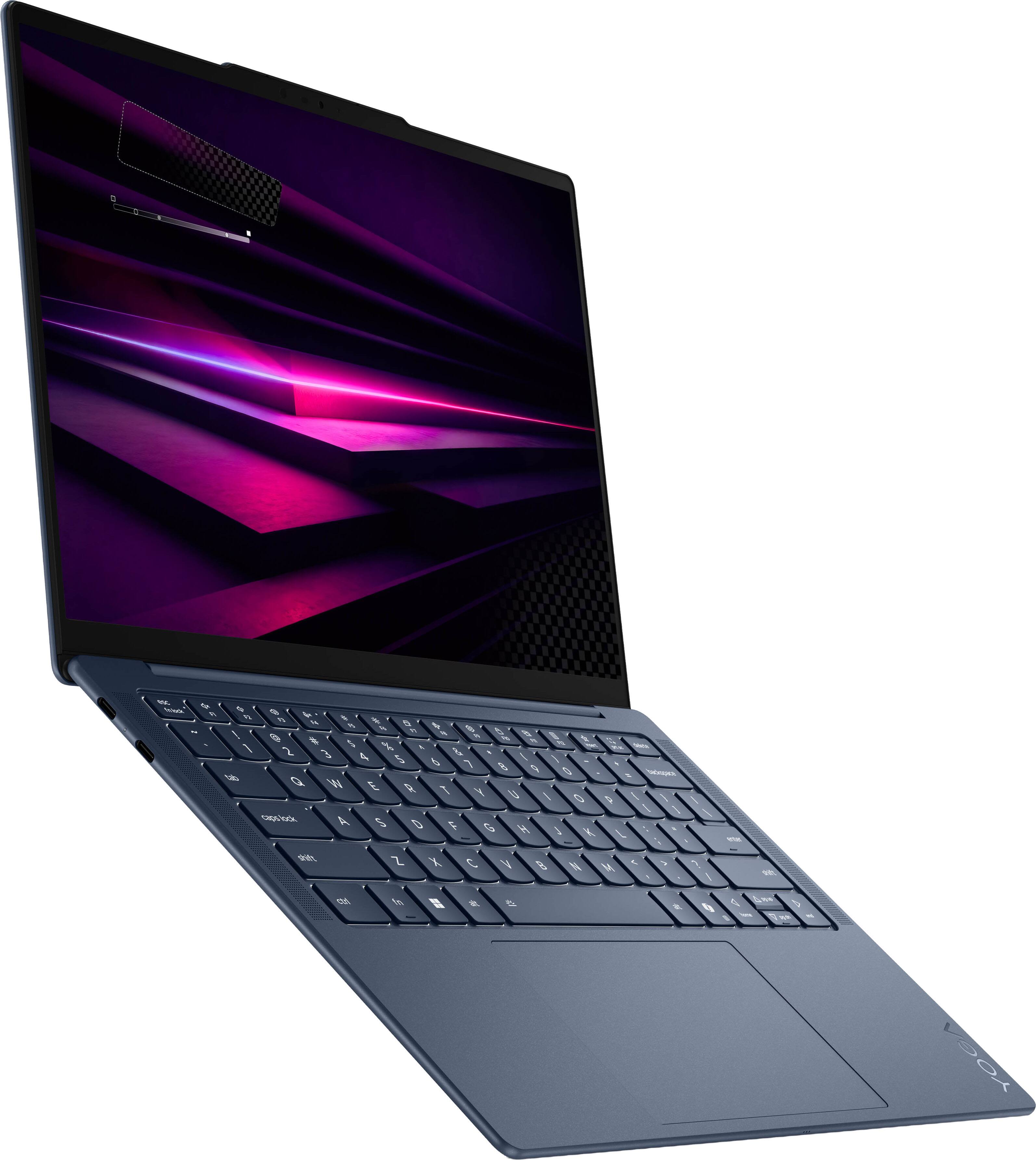 Alt View 10. Lenovo - Yoga Slim 7x- Copilot+ PC - 14" 2K OLED Touch-Screen Laptop - Snapdragon X2 Elite X2E-80-100 2026 - 16GB Memory- 1TB SSD - Cosmic Blue.