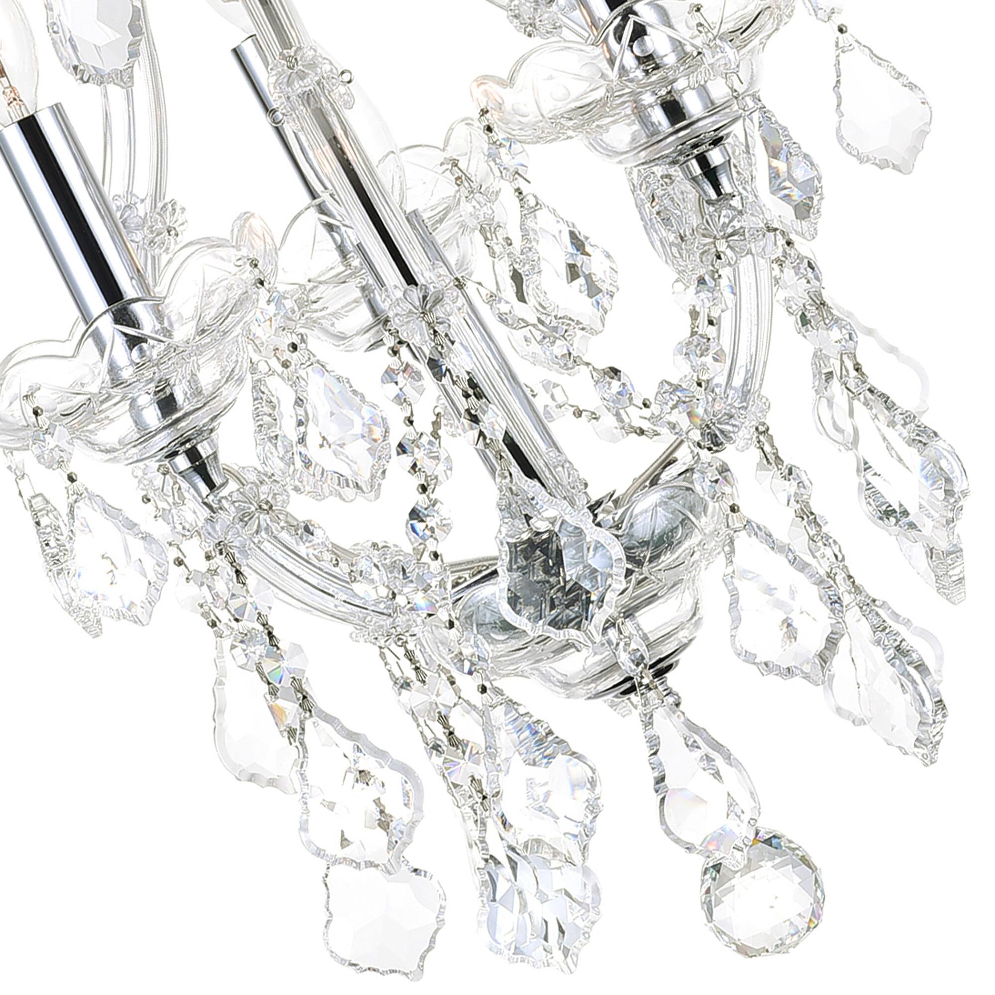 Alt View 1. CWI Lighting - Maria Theresa 4 Light Up Mini Chandelier With Chrome Finish - Chrome.