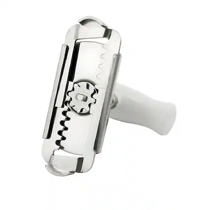 Front. Kitcheniva - Adjustable Stainless Steel Jar Lid & Bottle Opener - Silver.