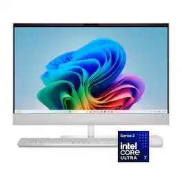 Dell - 27" 2K IPS Touchscreen All-in-One - Intel Core Ultra 7 355 2026 - 32GB Memory - 2TB Storage - Copilot+ PC - Light Ash
