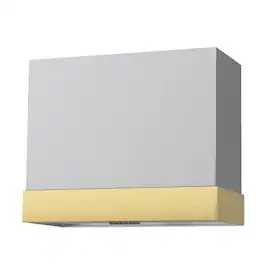 Akicon - 36 inches - Externally Vented - Wall Range Hood - Stainless steel with Gold