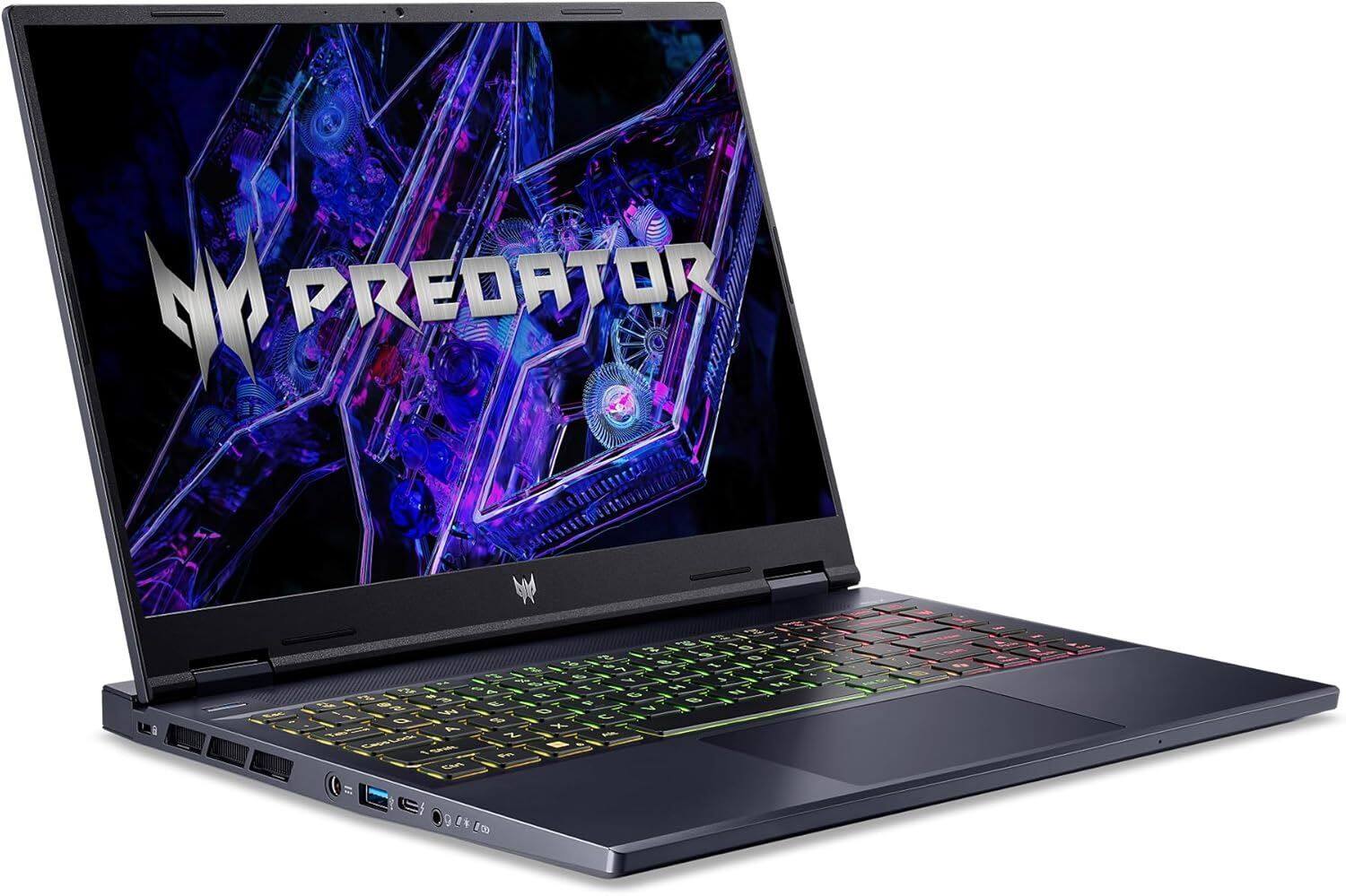 Angle. Acer - Predator Helios 14.5” Gaming Laptop Intel Core Ultra 9 NVIDIA GeForce RTX 4070 1.4GHz 32GB RAM 1TB SSD - Black.