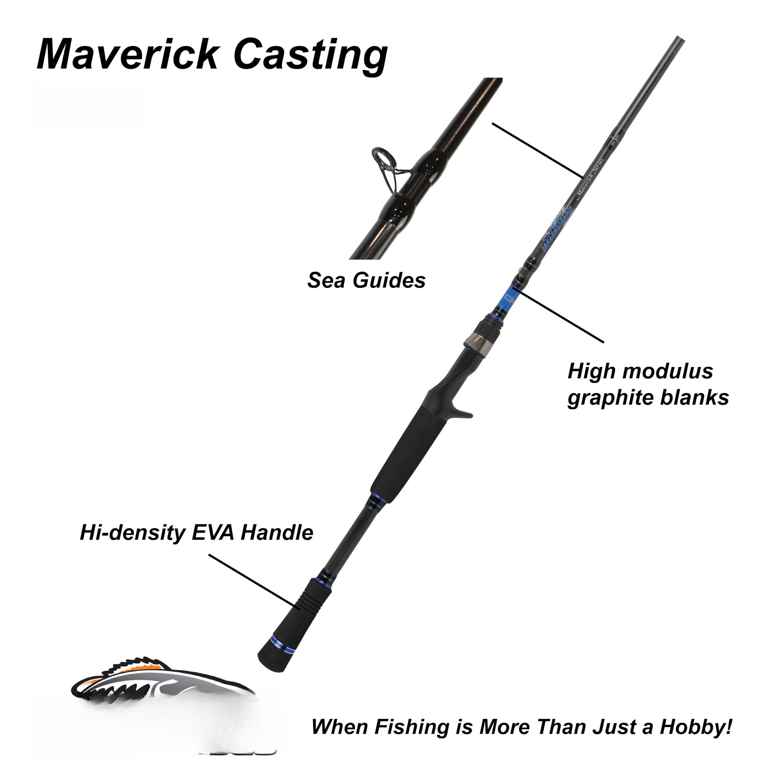 Maverick Casting

Sea Guides

High modulus graphite blanks

Hi-density EVA Handle

When Fishing is More Than Just a Hobby!