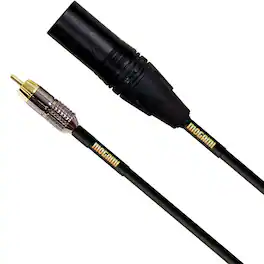 Mogami - 3' Gold 3-Pin XLR Male to RCA Male Audio/Video Patch Cable