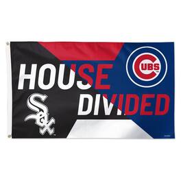 WinCraft - Chicago Cubs vs Chicago White Sox 3' x 5' Single-Sided Deluxe House Divided Flag - Multicolor