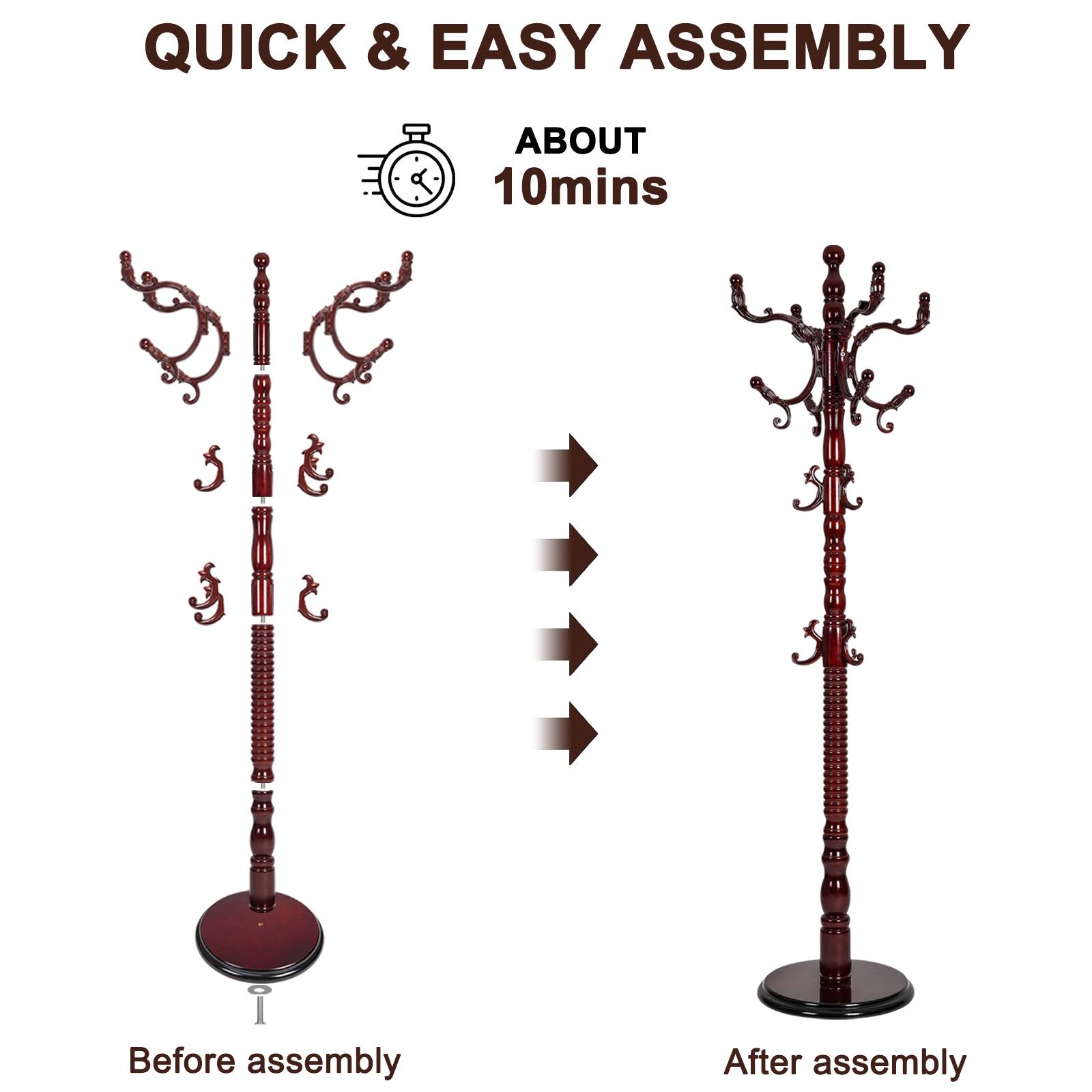 QUICK & EASY ASSEMBLY  
ABOUT 10mins  

Before assembly  
After assembly