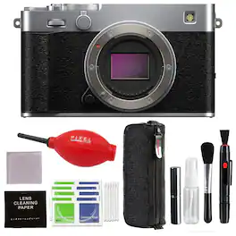 Fujifilm - X-E5 Mirrorless Camera Bundle (Silver) with Additional Accessories
