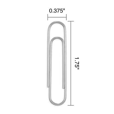 Paper Clips Accessory Staples Smooth Jumbo Paper Clips, 1000 Clips/Pack, 10/Pack Silver ...