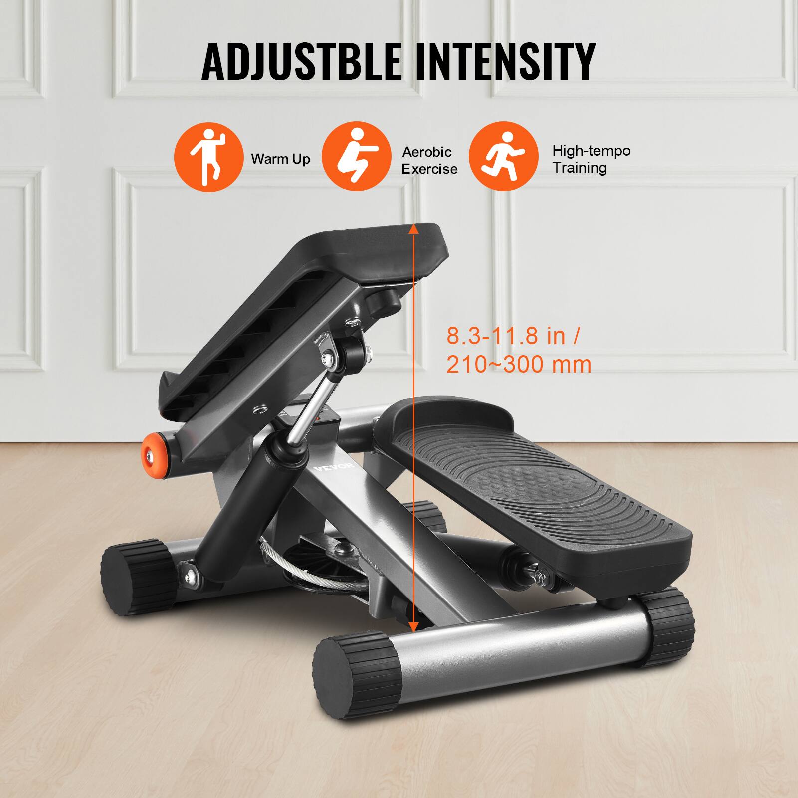 ADJUSTABLE INTENSITY

Warm Up  
Aerobic Exercise  
High-tempo Training

8.3-11.8 in / 210~300 mm