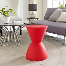 Haste Backless Stool by Modway - Red