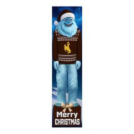 Fan Creations - Wyoming Cowboys 48" Yeti Christmas Leaner - Multicolor